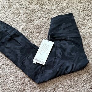 lululemon align size 4 Black camo 25'